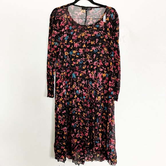 Liv by Habitat clothes NWT mesh long sleeve midi dress size XL - Picture 1 of 9
